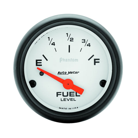 GAUGE, FUEL LEVEL, 2 1/16in, 0OE TO 90OF, ELEC, PHANTOM