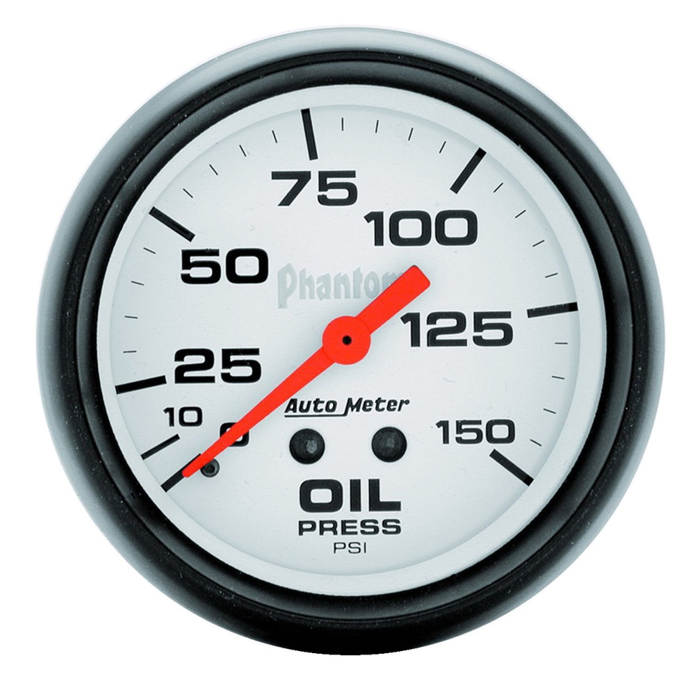 GAUGE, OIL PRESSURE, 2 5/8in, 150PSI, MECHANICAL, PHANTOM