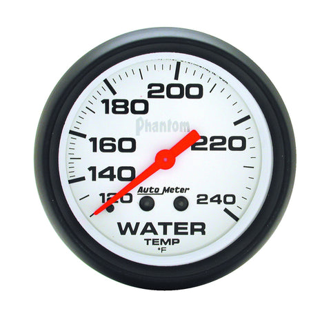 GAUGE, WATER TEMP, 2 5/8in, 120-240?F, MECHANICAL, PHANTOM