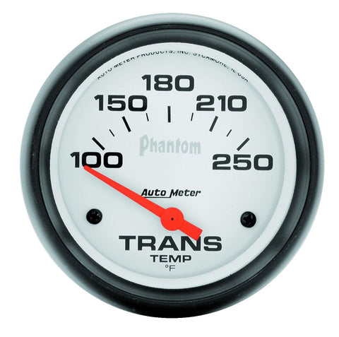 GAUGE, TRANSMISSION TEMP, 2 5/8in, 100-250?F, ELECTRIC, PHANTOM