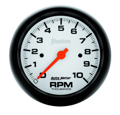 GAUGE, TACHOMETER, 3 3/8in, 10K RPM, IN-DASH, PHANTOM