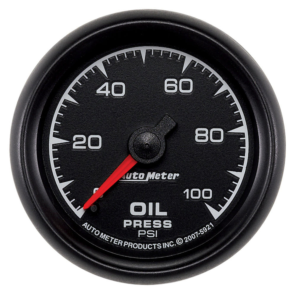 GAUGE, OIL PRESSURE, 2 1/16in, 100PSI, MECHANICAL, ES