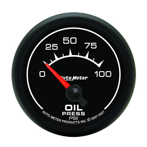 GAUGE, OIL PRESSURE, 2 1/16in, 100PSI, ELECTRIC, ES