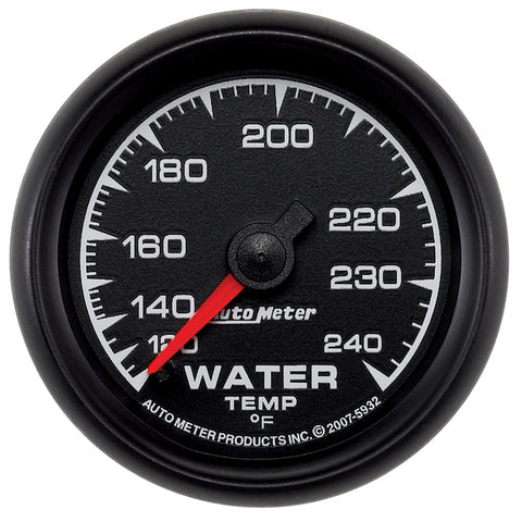 GAUGE, WATER TEMP, 2 1/16in, 120-240?F, MECHANICAL, ES