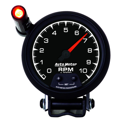 GAUGE, TACHOMETER, 3 3/4in, 10K RPM, PEDESTAL W/ EXT. QUICK-LITE, ES