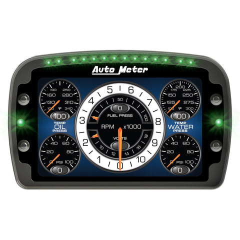 RACING INSTRUMENT DISPLAY, COLOR LCD, CONFIG, SHIFT & ALARM LIGHTS, DATALOGGING