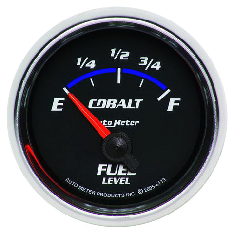 GAUGE, FUEL LEVEL, 2 1/16in, 0OE TO 90OF, ELEC, COBALT