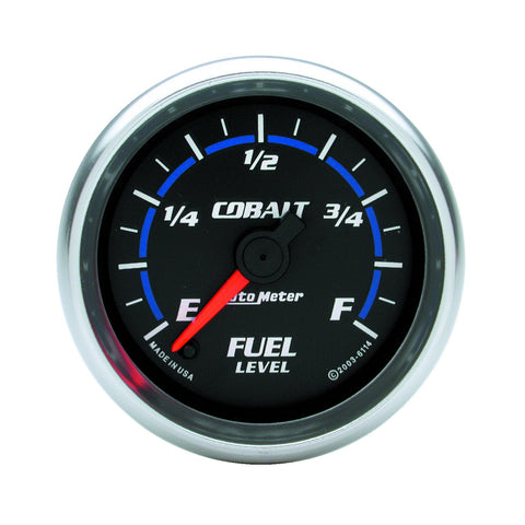 GAUGE, FUEL LEVEL, 2 1/16in, 0-280O PROGRAMMABLE, COBALT
