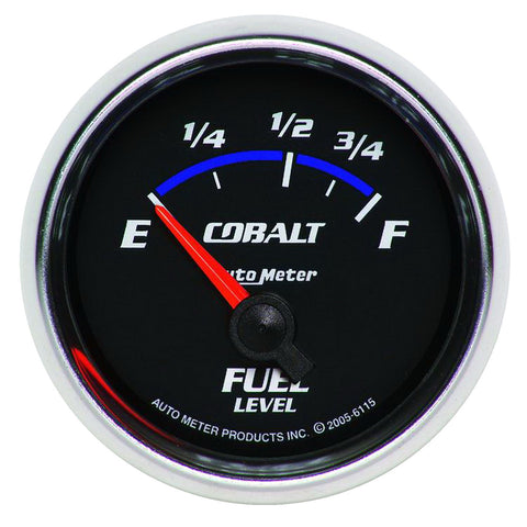 GAUGE, FUEL LEVEL, 2 1/16in, 73OE TO 10OF, ELEC, COBALT