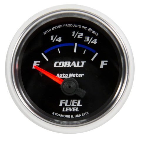 GAUGE, FUEL LEVEL, 2 1/16in, 16OE TO 158OF, ELEC, COBALT