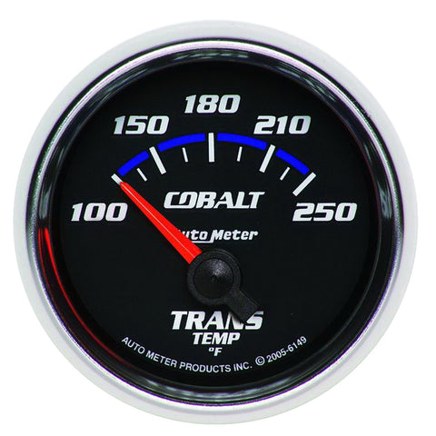 GAUGE, TRANSMISSION TEMP, 2 1/16in, 100-250?F, ELECTRIC, COBALT