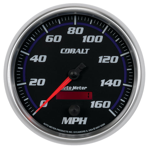 GAUGE, SPEEDOMETER, 5in, 160MPH, ELEC. PROGRAMMABLE, COBALT