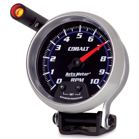 GAUGE, TACHOMETER, 3 3/4in, 10K RPM, PEDESTAL W/ EXT. QUICK-LITE, COBALT