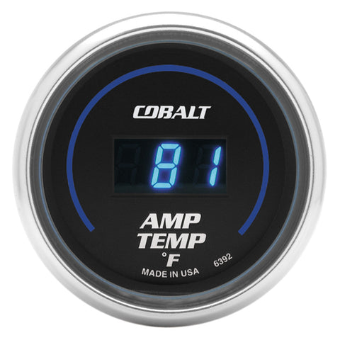 GAUGE, STEREO AMP TEMPERATURE, 2 1/16in, 250?F, DIGITAL, COBALT