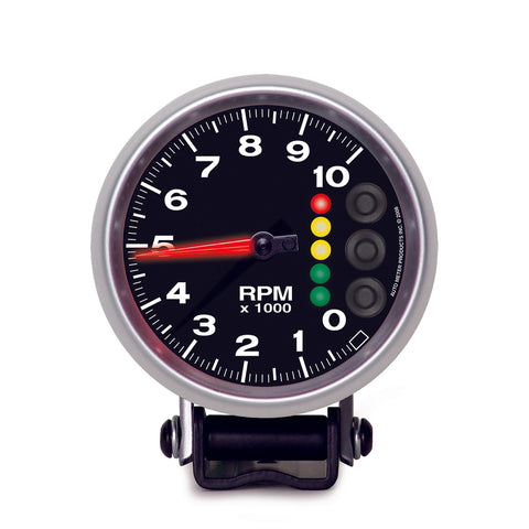 GAUGE, TACH, 3 3/4in, 10K RPM, W/PIT ROAD SPEED LIGHTS & PEAK MEM, ELITE