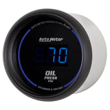 GAUGE, OIL PRESSURE, 2 1/16in, 100PSI, DIGITAL, BLACK DIAL W/ BLUE LED