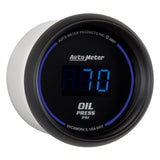 GAUGE, OIL PRESSURE, 2 1/16in, 100PSI, DIGITAL, BLACK DIAL W/ BLUE LED