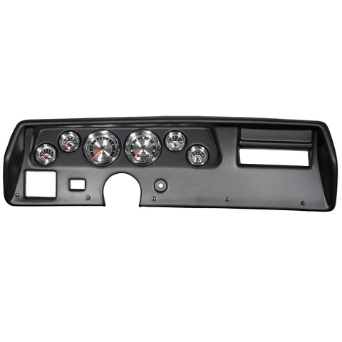 GAUGE KIT, 6 PC, CHEVELLE/ELCAMINO/MALIBU 70-72, RPM/MPH/FUEL/OILP/WTMP/VOLT, AM