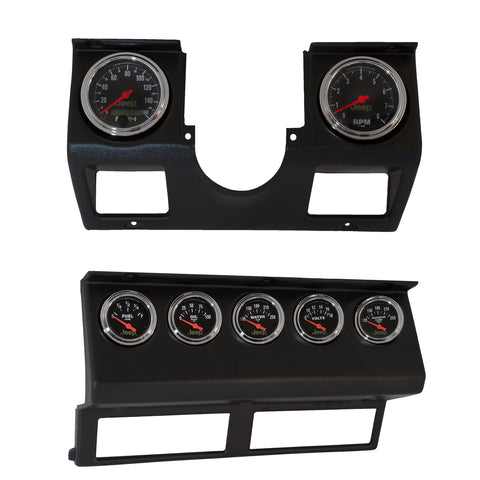 GAUGE KIT, 7 PC, WRANGLER (YJ) 87-96, TACH/MPH/FUEL/OILP/WTMP/VOLT/TRANS, JEEP