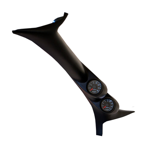 DIESEL GAUGE KIT, A-PILLAR, FORD 99-07, BOOST/EGT, 35PSI/1600?F, FACT. MATCH