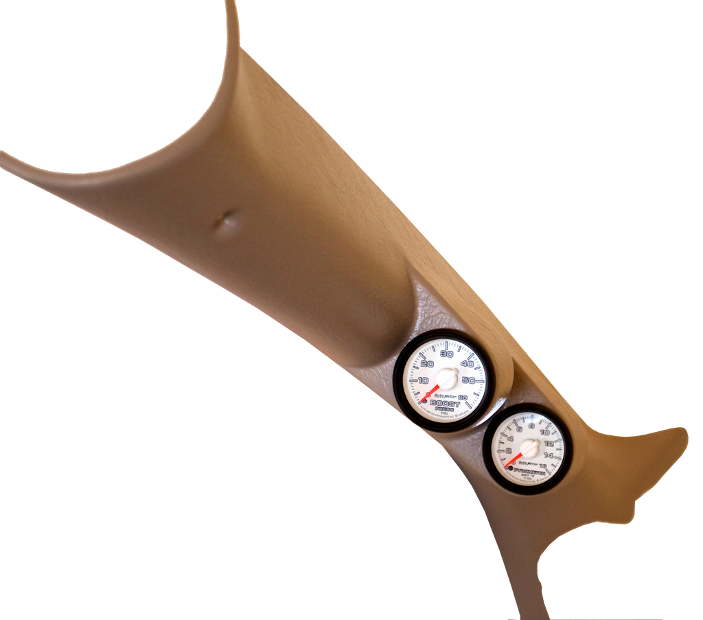 DIESEL GAUGE KIT, APILLAR, RAM 0309, BOOST/EGT, 60PSI/2000?F, FACT.