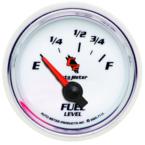 GAUGE, FUEL LEVEL, 2 1/16in, 73OE TO 10OF, ELEC, C2