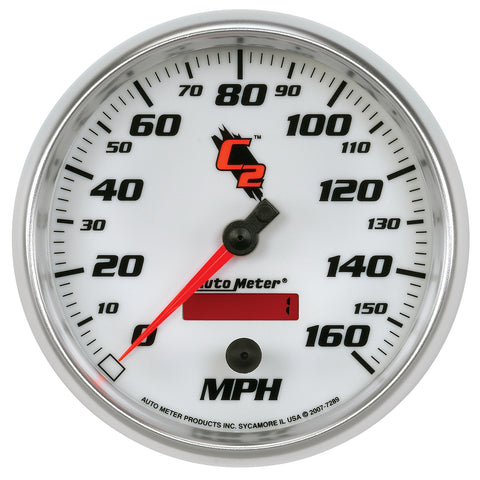 GAUGE, SPEEDOMETER, 5in, 160MPH, ELEC. PROGRAMMABLE, C2