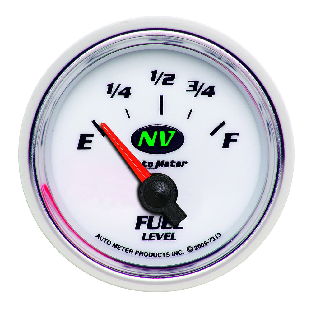 GAUGE, FUEL LEVEL, 2 1/16in, 0OE TO 90OF, ELEC, NV