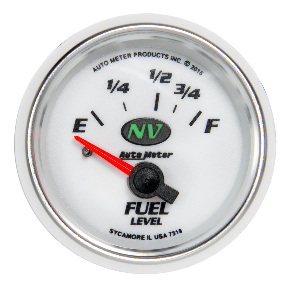 GAUGE, FUEL LEVEL, 2 1/16in, 16OE TO 158OF, ELEC, NV