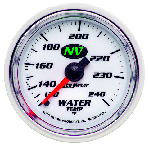 GAUGE, WATER TEMP, 2 1/16in, 120-240?F, MECHANICAL, NV
