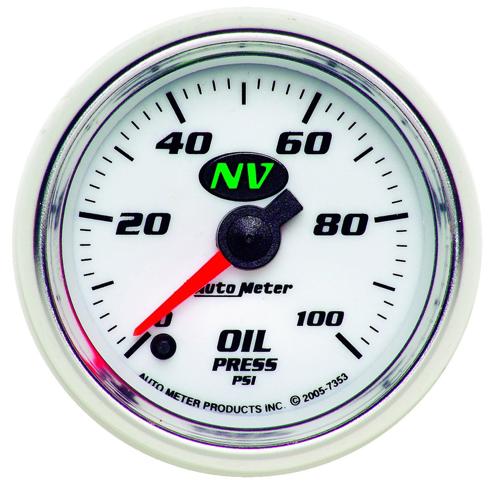 GAUGE, OIL PRESSURE, 2 1/16in, 100PSI, DIGITAL STEPPER MOTOR, NV