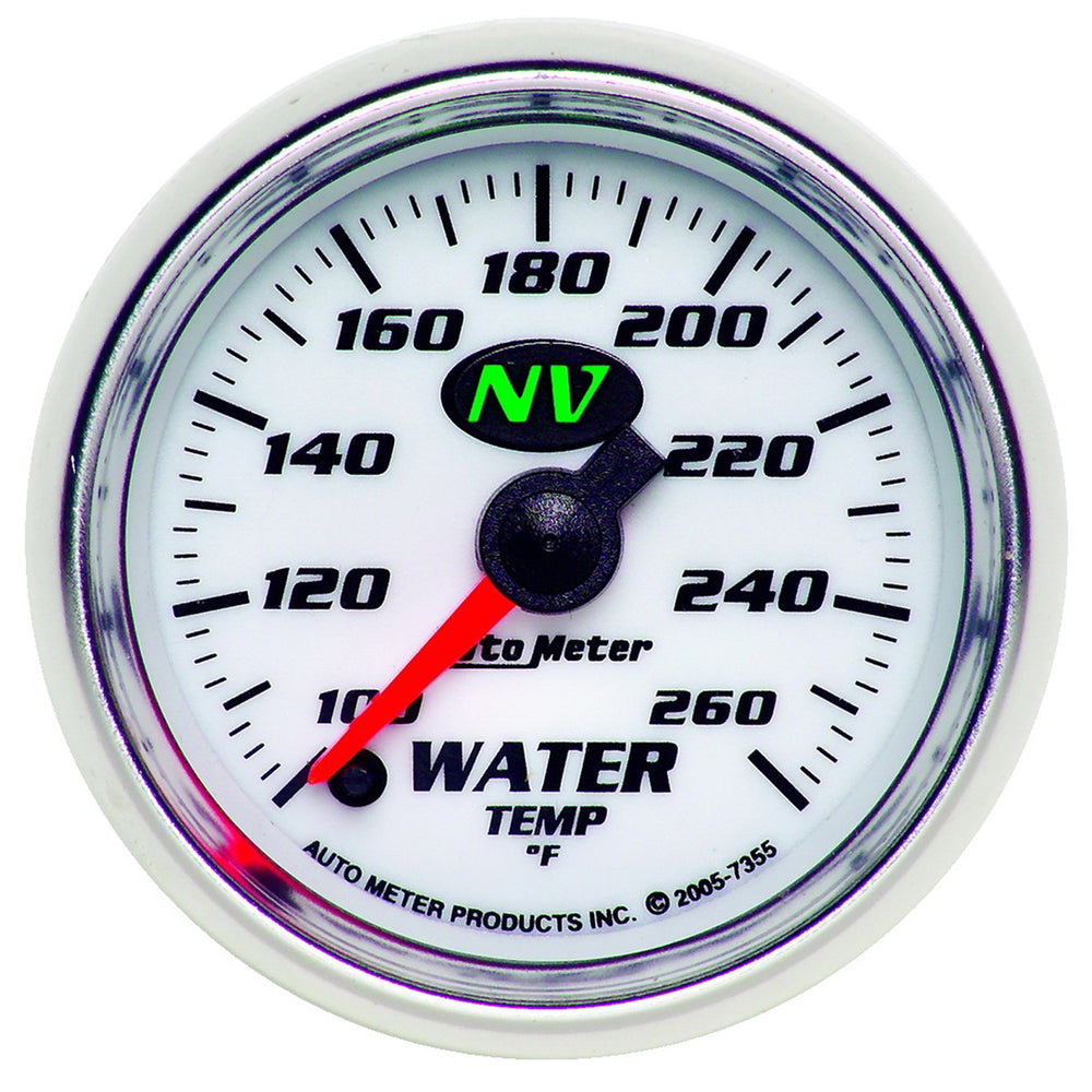GAUGE, WATER TEMP, 2 1/16in, 100-260?F, DIGITAL STEPPER MOTOR, NV