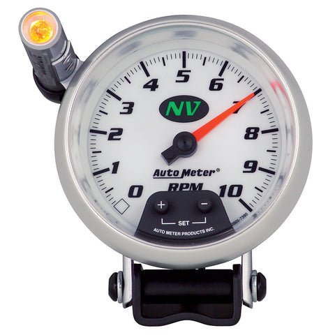 GAUGE, TACHOMETER, 3 3/4in, 10K RPM, PEDESTAL W/ EXT. QUICK-LITE, NV