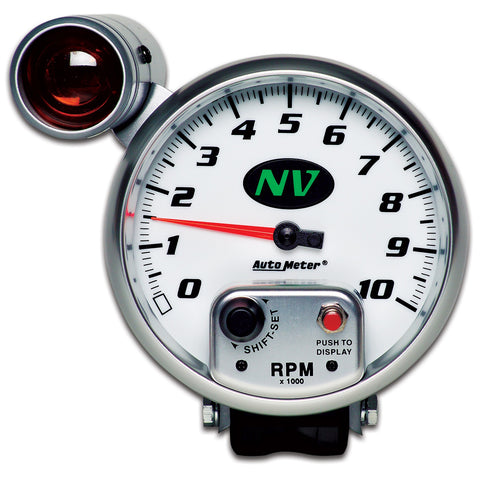 GAUGE, TACHOMETER, 5in, 10K RPM, PEDESTAL W/ EXT. SHIFT-LITE, NV