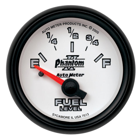 GAUGE, FUEL LEVEL, 2 1/16in, 0OE TO 90OF, ELEC, PHANTOM II