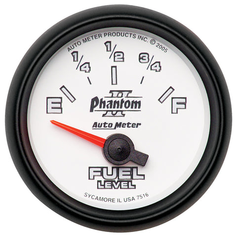 GAUGE, FUEL LEVEL, 2 1/16in, 240OE TO 33OF, ELEC, PHANTOM II
