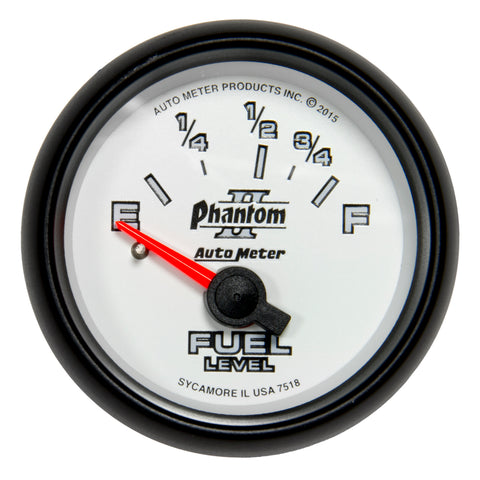 GAUGE, FUEL LEVEL, 2 1/16in, 16OE TO 158OF, ELEC, PHANTOM II