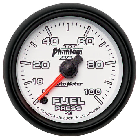 GAUGE, FUEL PRESSURE, 2 1/16in, 100PSI, DIGITAL STEPPER MOTOR, PHANTOM II