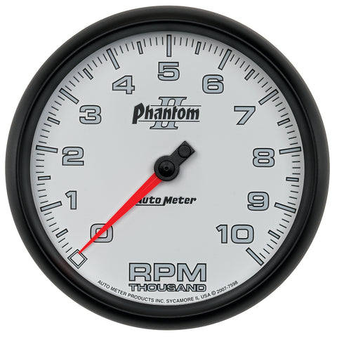 GAUGE, TACHOMETER, 5in, 10K RPM, IN-DASH, PHANTOM II