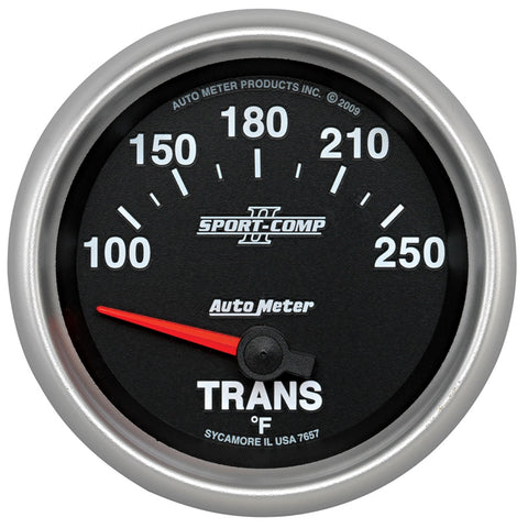 GAUGE, TRANSMISSION TEMP, 2 5/8in, 100-250?F, ELECTRIC, SPORT-COMP II