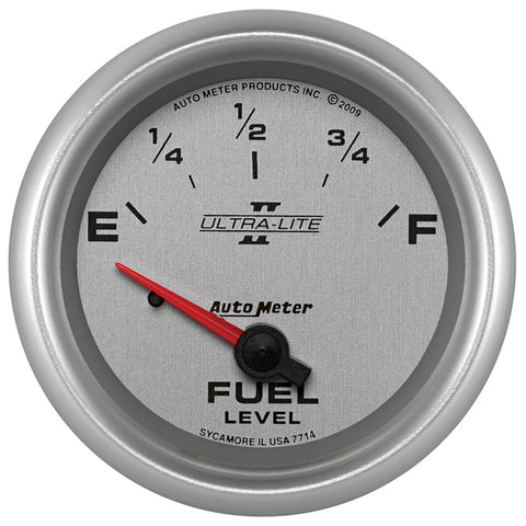 GAUGE, FUEL LEVEL, 2 5/8in, 0OE TO 90OF, ELEC, ULTRA-LITE II