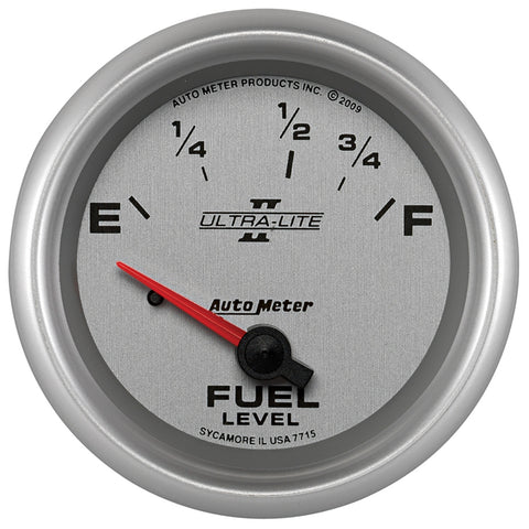 GAUGE, FUEL LEVEL, 2 5/8in, 73OE TO 10OF, ELEC, ULTRA-LITE II