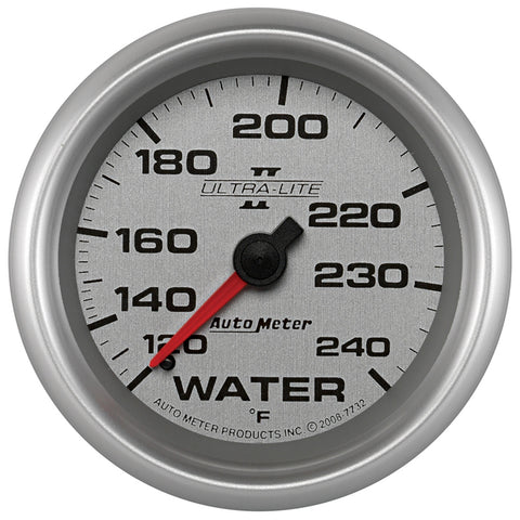 GAUGE, WATER TEMP, 2 5/8in, 120-240?F, MECHANICAL, ULTRA-LITE II
