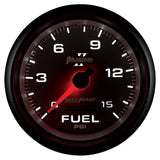 GAUGE, FUEL PRESSURE, 2 5/8in, 15PSI, MECHANICAL, PHANTOM II