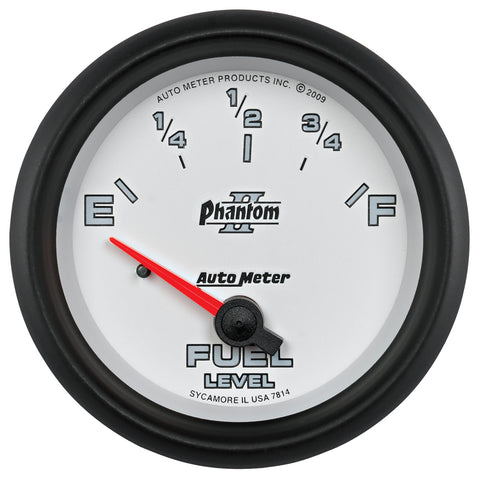 GAUGE, FUEL LEVEL, 2 5/8in, 0OE TO 90OF, ELEC, PHANTOM II