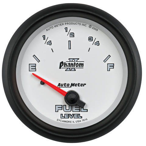 GAUGE, FUEL LEVEL, 2 5/8in, 240OE TO 33OF, ELEC, PHANTOM II