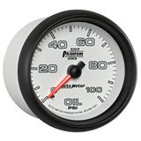 GAUGE, OIL PRESSURE, 2 5/8in, 100PSI, MECHANICAL, PHANTOM II