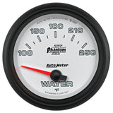 GAUGE, WATER TEMP, 2 5/8in, 100-250?F, ELECTRIC, PHANTOM II