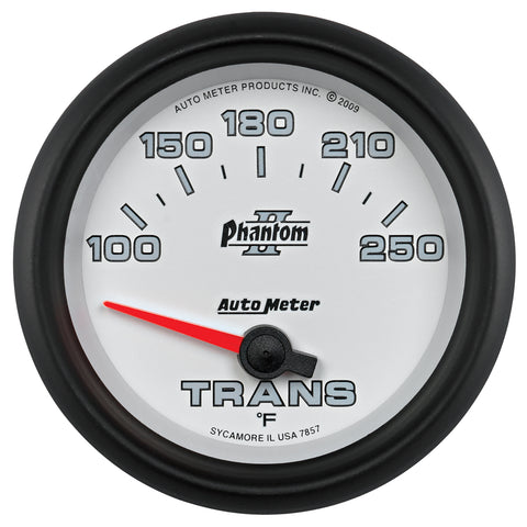 GAUGE, TRANSMISSION TEMP, 2 5/8in, 100-250?F, ELECTRIC, PHANTOM II