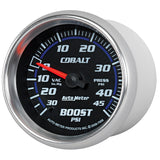 GAUGE, VAC/BOOST, 2 5/8in, 30INHG-45PSI, MECHANICAL, COBALT